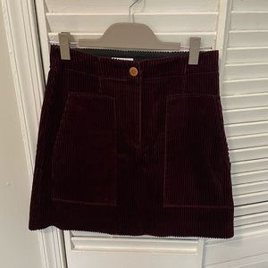 Sandro Corduroy Skirt Size 2 Medium